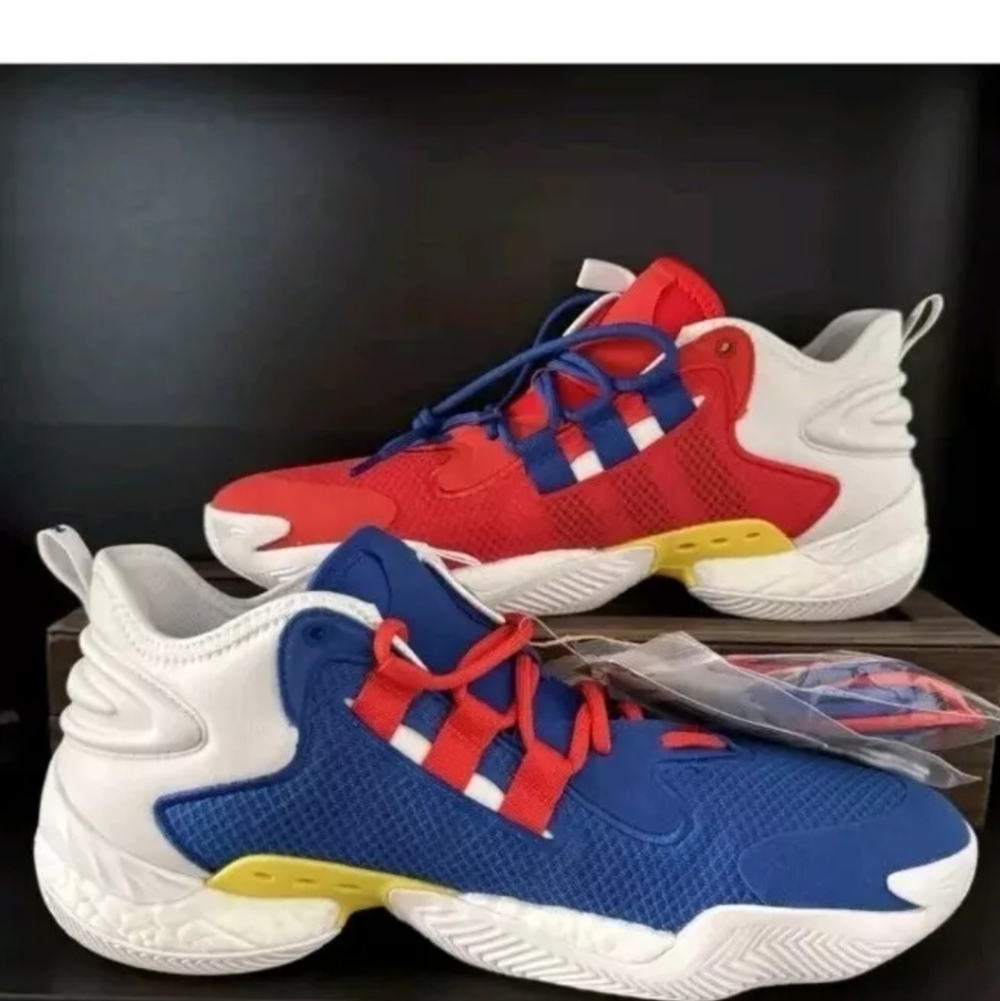 Adidas BYW Select X Jalen Green PE Philippines Mens SZ 12 Red Royal Blue IG0707 - Picture 3 of 3